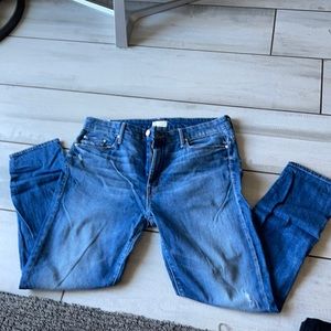 Light distressed Mother jeans